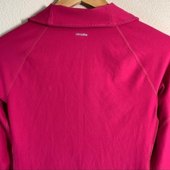 Adidas Climalite Full Zip Jacket Pink Size XS - Picture 8 of 9